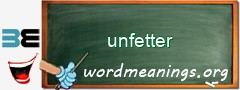WordMeaning blackboard for unfetter
